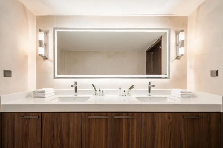 Boutique hotel suite vanity