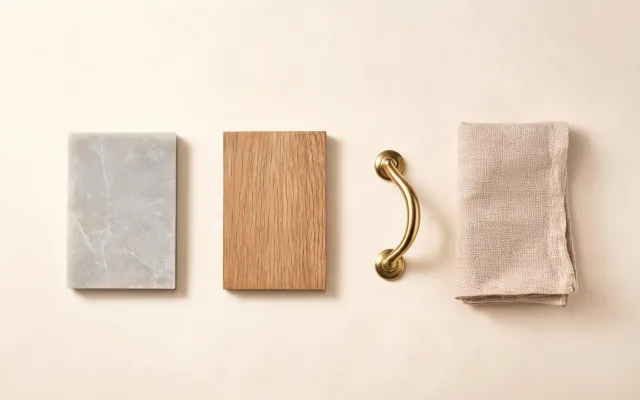 Material pairing board with quartz