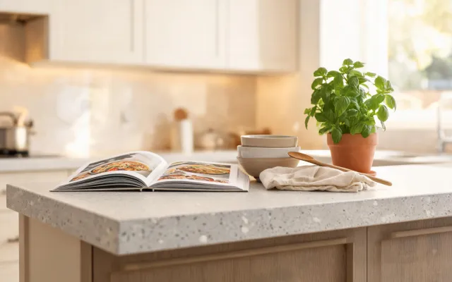 Kitchen island inspiration vignette