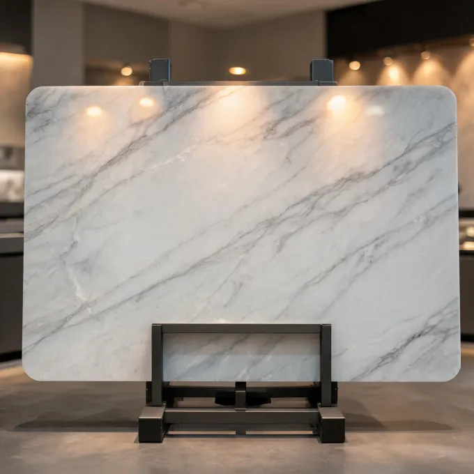 Featured Cambria quartz slab display